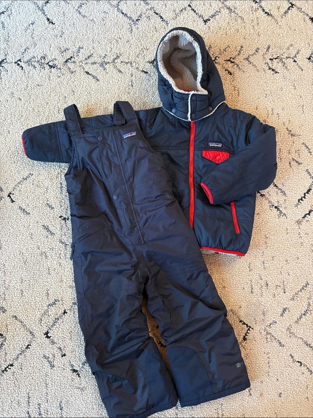 Patagonia Kids Snow Bibs and Jacket (4T)
